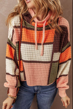 Load image into Gallery viewer, Drawstring Color Block Mock Neck Sweater