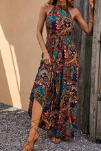 Load image into Gallery viewer, Tied Floral Sleeveless Dress
