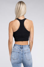 Load image into Gallery viewer, Ribbed Cropped Racerback Tank Top
