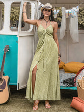 Load image into Gallery viewer, Printed Halter Neck Maxi Dress