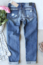 Load image into Gallery viewer, US Flag Mid-Rise Waist Straight Jeans