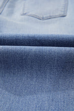 Load image into Gallery viewer, Beau Blue Mineral Wash Raw Hem High Waist Flared Jeans