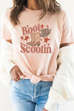 Load image into Gallery viewer, Boot Scootin Winged Cowboy Boots Stars Graphic Tee