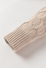 Load image into Gallery viewer, Jet Stream Cable Knit Eyelet Side Pockets Baggy Cardigan