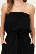 Load image into Gallery viewer, Flap Pocket Side Belted Tube Jumpsuit
