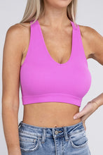 Load image into Gallery viewer, Ribbed Cropped Racerback Tank Top