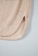 Load image into Gallery viewer, Smoke Gray Plaid Patchwork Collared Button-up Sherpa Long Coat