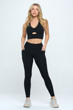 Load image into Gallery viewer, Two Piece Activewear Set with Cut-Out Detail