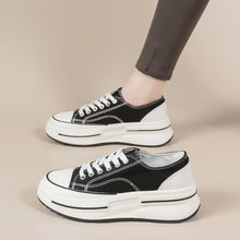 Load image into Gallery viewer, Tied Round Toe Platform Sneakers