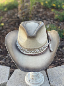 Yee Haw Brown Custom Cowboy Hat