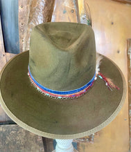 Load image into Gallery viewer, The Green Feather Custom Made Wide Brim Hat