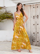 Load image into Gallery viewer, Printed Surplice Spaghetti Strap Dress
