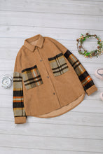 Load image into Gallery viewer, Double Take Color Block Corduroy Dropped Shoulder Jacket