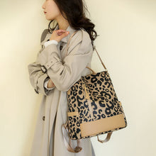 Load image into Gallery viewer, Leopard PU Leather Backpack Bag