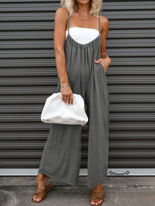 Ruched Spaghetti Strap Jumpsuit