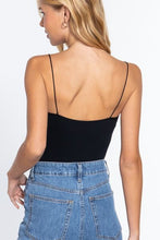 Load image into Gallery viewer, ACTIVE BASIC Ribbed Round Neck Seamless Cami Bodysuit