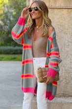 Load image into Gallery viewer, Ribbed Long Sleeve Cardigan