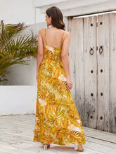 Load image into Gallery viewer, Printed Surplice Spaghetti Strap Dress