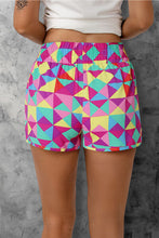 Load image into Gallery viewer, Color Block Elastic Waist Shorts