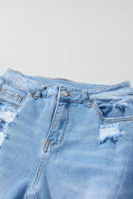 Load image into Gallery viewer, Distressed Raw Hem Jeans with Pockets