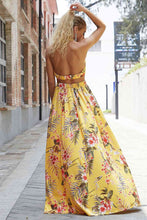 Load image into Gallery viewer, Halter Neck Split Maxi Dress