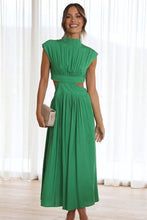 Load image into Gallery viewer, Cutout Mock Neck Sleeveless Dress
