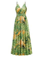 Load image into Gallery viewer, Printed Surplice Spaghetti Strap Dress