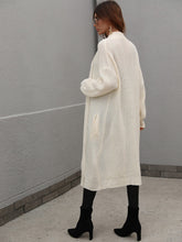 Load image into Gallery viewer, Double Take Waffle Knit Open Front Duster Cardigan With Pockets
