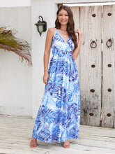 Load image into Gallery viewer, Printed Surplice Spaghetti Strap Dress