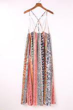 Load image into Gallery viewer, Printed Surplice Spaghetti Strap Dress