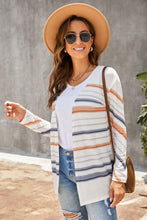 Load image into Gallery viewer, Striped Long Sleeve Cardigan