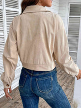 Load image into Gallery viewer, Color Block Collared Neck Button-Up Jacket