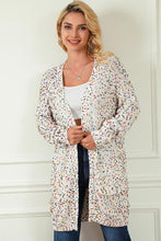 Load image into Gallery viewer, Heathered Open Front Long Sleeve Cardigan