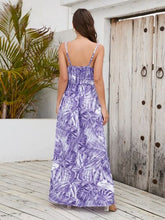 Load image into Gallery viewer, Printed Surplice Spaghetti Strap Dress