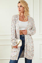 Load image into Gallery viewer, Heathered Open Front Long Sleeve Cardigan