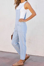 Load image into Gallery viewer, Spaghetti Strap Denim Overalls with Pockets