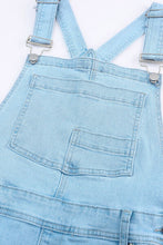 Load image into Gallery viewer, Distressed Denim Overalls with Pockets