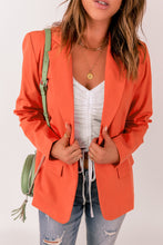 Load image into Gallery viewer, Double Take One-Button Padded-Shoulder Blazer