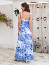 Load image into Gallery viewer, Printed Surplice Spaghetti Strap Dress