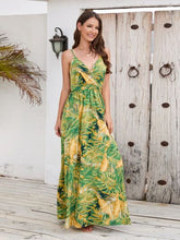 Load image into Gallery viewer, Printed Surplice Spaghetti Strap Dress