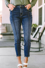 Load image into Gallery viewer, Slim Cropped Jeans with Pockets