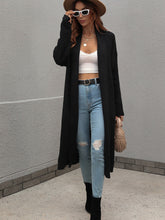 Load image into Gallery viewer, Double Take Waffle Knit Open Front Duster Cardigan With Pockets