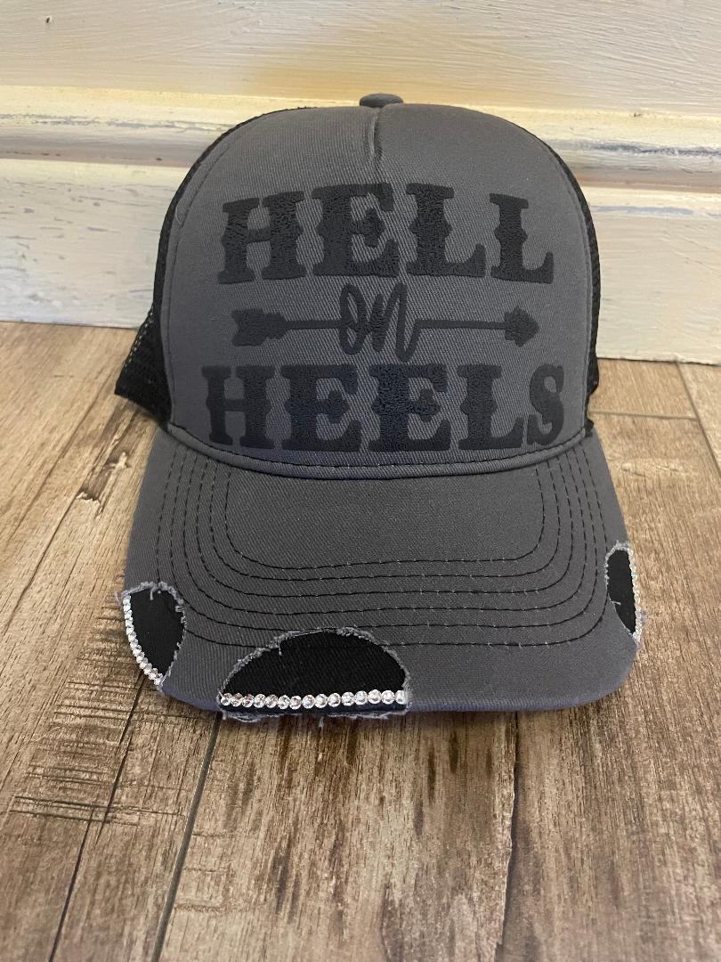 Hell On Heels Black Trucker Hat