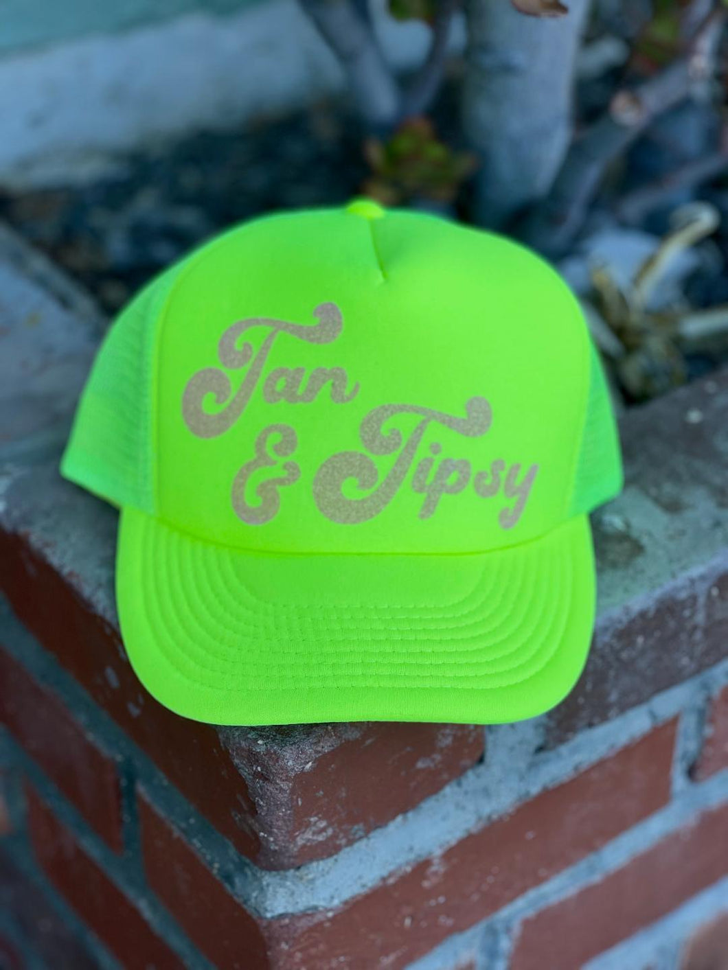 Tan & Tipsy Mesh Neon Trucker Hat